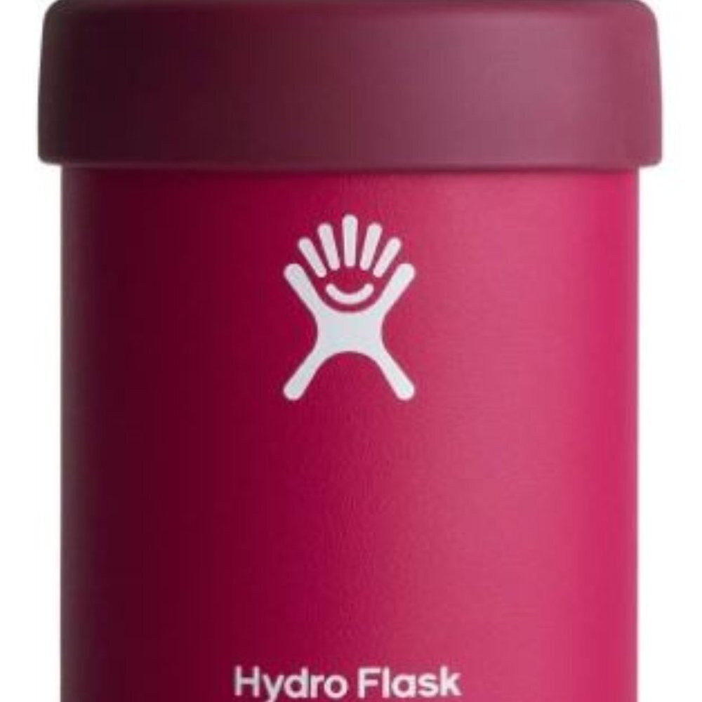 Hydro Flask 12 oz Cooler Cup Insulated Snapper Red Beer Soda Can Drink Stainless